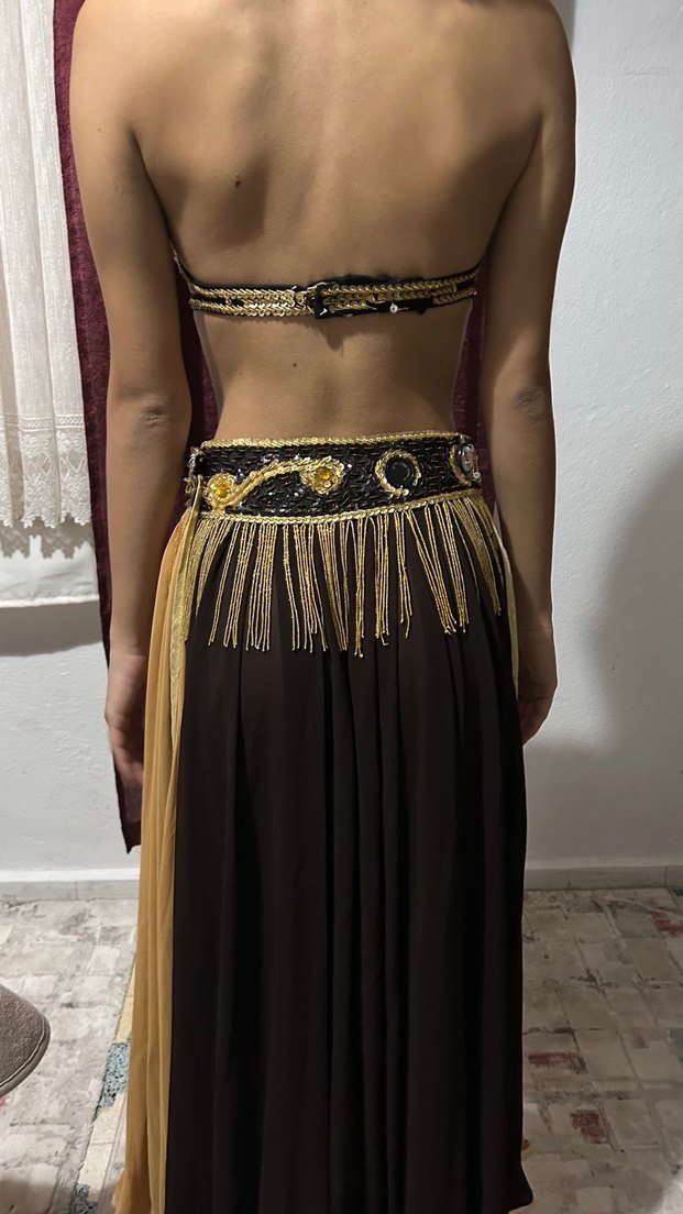 Boncuk taş işlemeli dansöz kostüm - Görsel 3