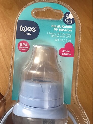  Beden mavi Renk Wee Baby Klasik Kulplu Pp Biberon 150 ml