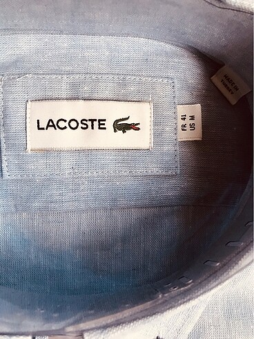 m Beden mavi Renk Lacoste Erkek Gömlek