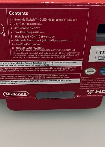 Nintendo Switch OLED Model Kırmızı-Mavi - Görsel 11