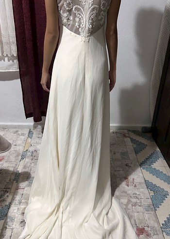 Beyaz Sade Gelinlik - Görsel 3