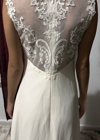 Beyaz Sade Gelinlik - Görsel 7