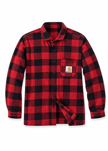 Lacoste Carhartt Wip Kirmizi Siyah Ekose Gomlek
