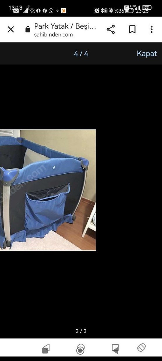 Koyu Mavi Oyun Parkı Yatak - Görsel 3