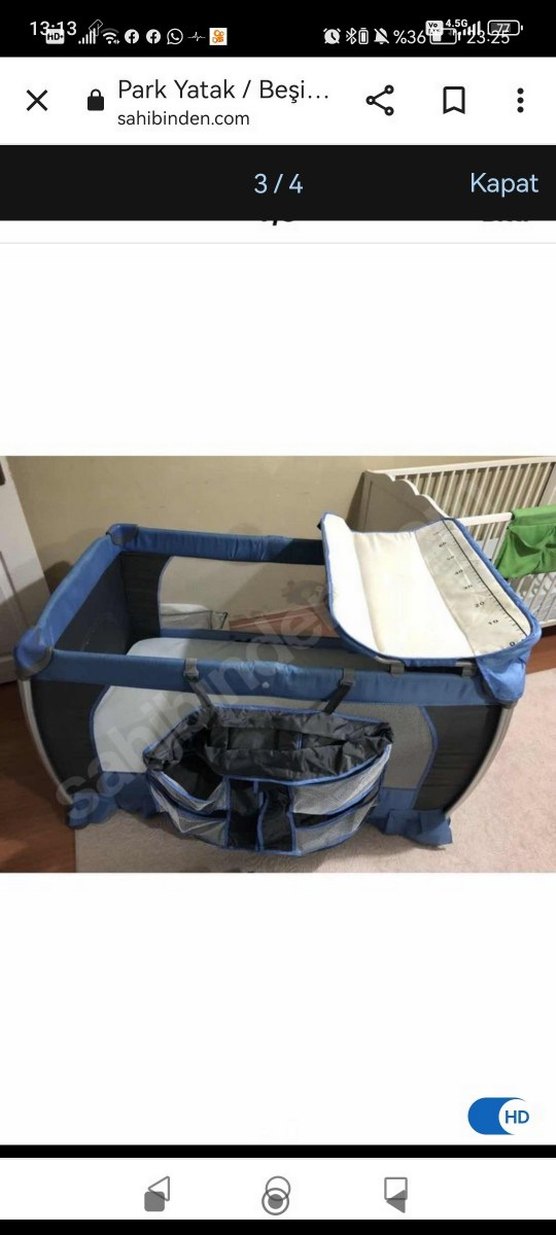 Koyu Mavi Oyun Parkı Yatak - Görsel 2