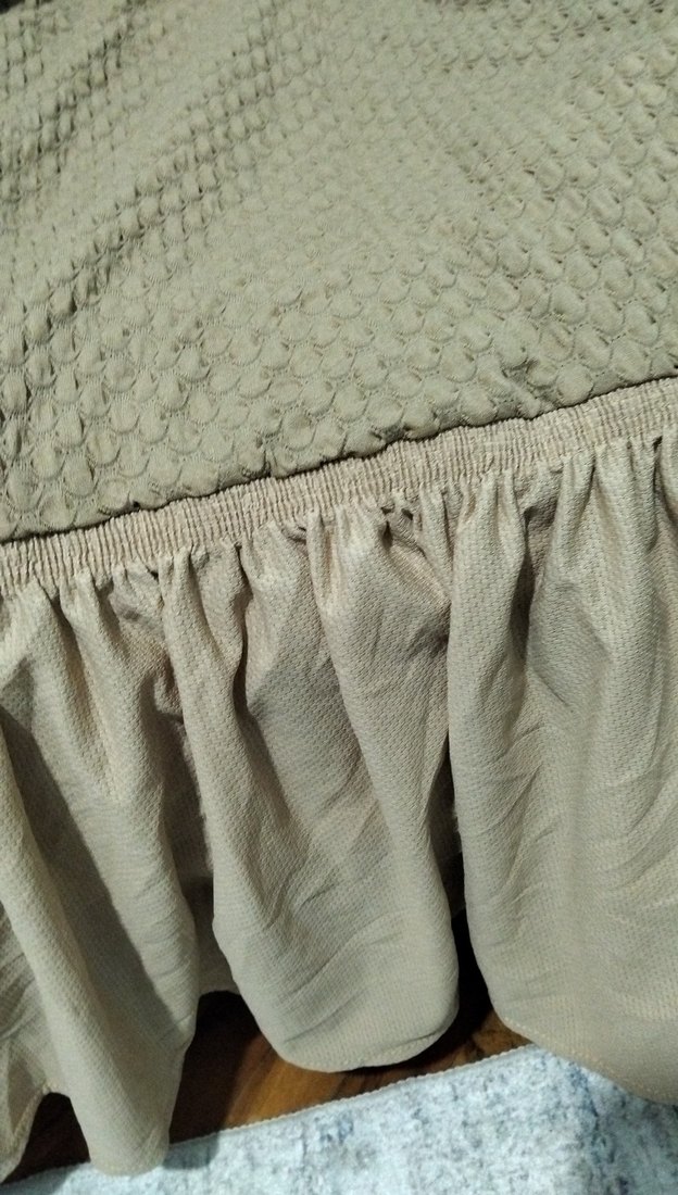 Gri Düz Desenli koltuk Örtüsü - Görsel 2