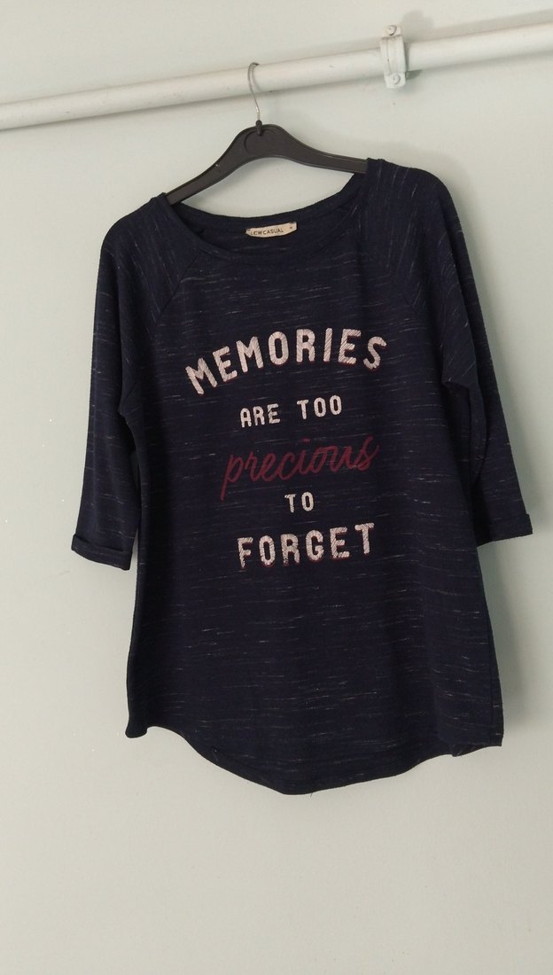 Baskılı Lacivert Hamile Tişörtü, JAL - Görsel 3