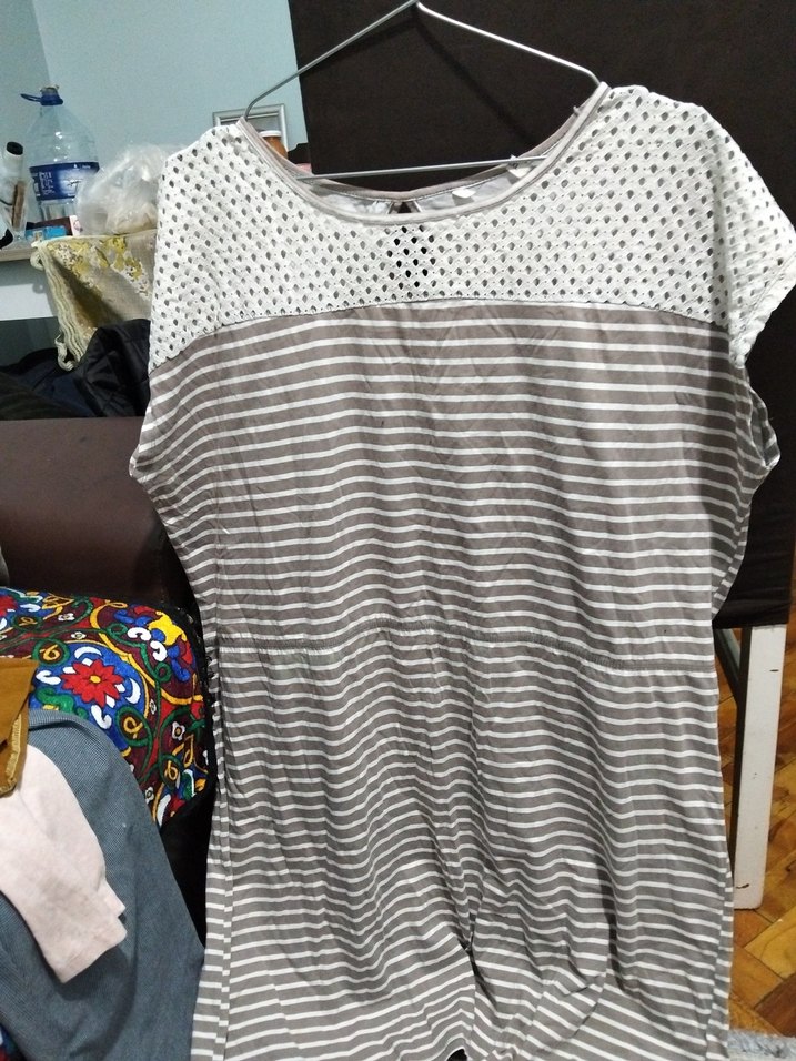 Gri Çizgili Tişörtü( çini) - Görsel 2