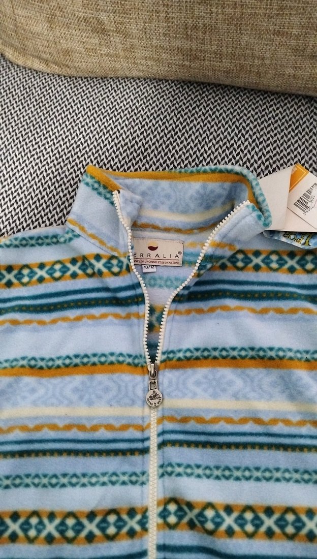 Kız Çocuk Bohem Yüksek Yakalı Fermuarlı Yelek(Çin) - Görsel 2