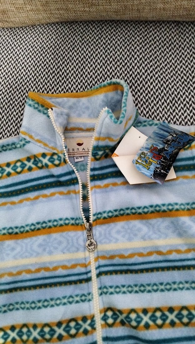 Kız Çocuk Bohem Yüksek Yakalı Fermuarlı Yelek(Çin) - Görsel 3