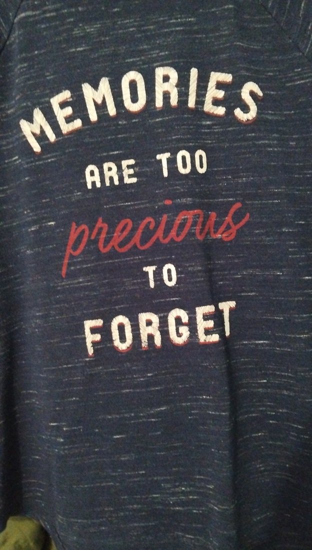 Desenli Lacivert (bord) Tişörtü - Görsel 3