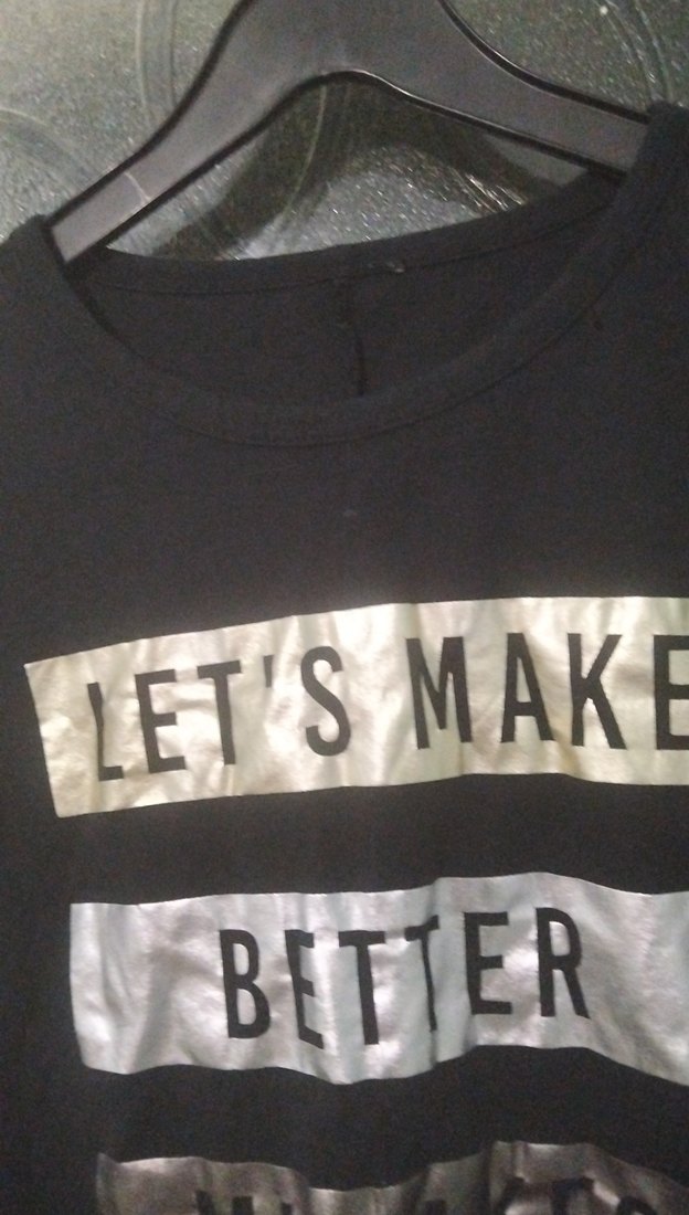 Kadın Siyah Uzun Kollu Rock Tişört. (G) - Görsel 3