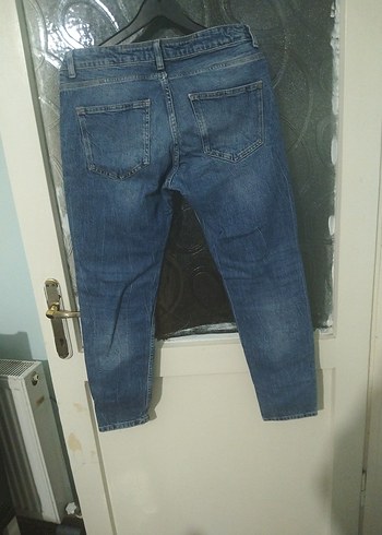 erkek Mavi düğmeli 92 cm Boy Denim Jean(G) - Görsel 4