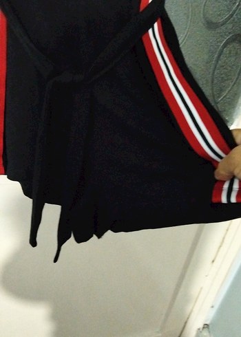 Kısa Kollu Siyah Kadın TulumSS - Görsel 3