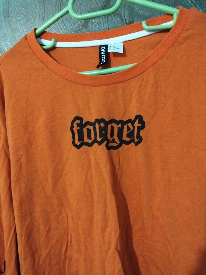 Turuncu Baskılı Kadın Sweatshirt KK - Görsel 2