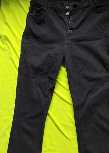 Düğmeli Siyah Kadın  Jean (öz) - Görsel 2