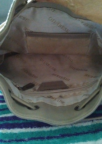 bej Süet deri Buckled Bohem El Çantası - Görsel 4