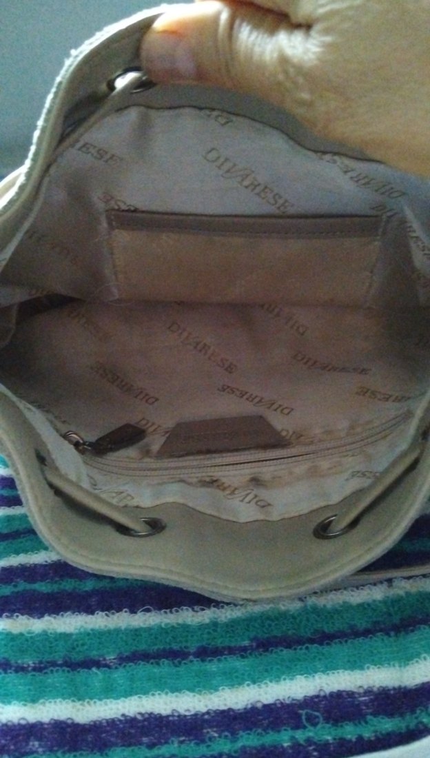 bej Süet deri Buckled Bohem El Çantası - Görsel 4