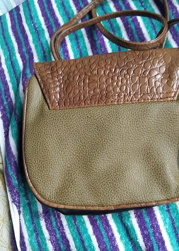 Kahverengi Yılan Derisi Desenli Kadın Deri Çanta - Görsel 3