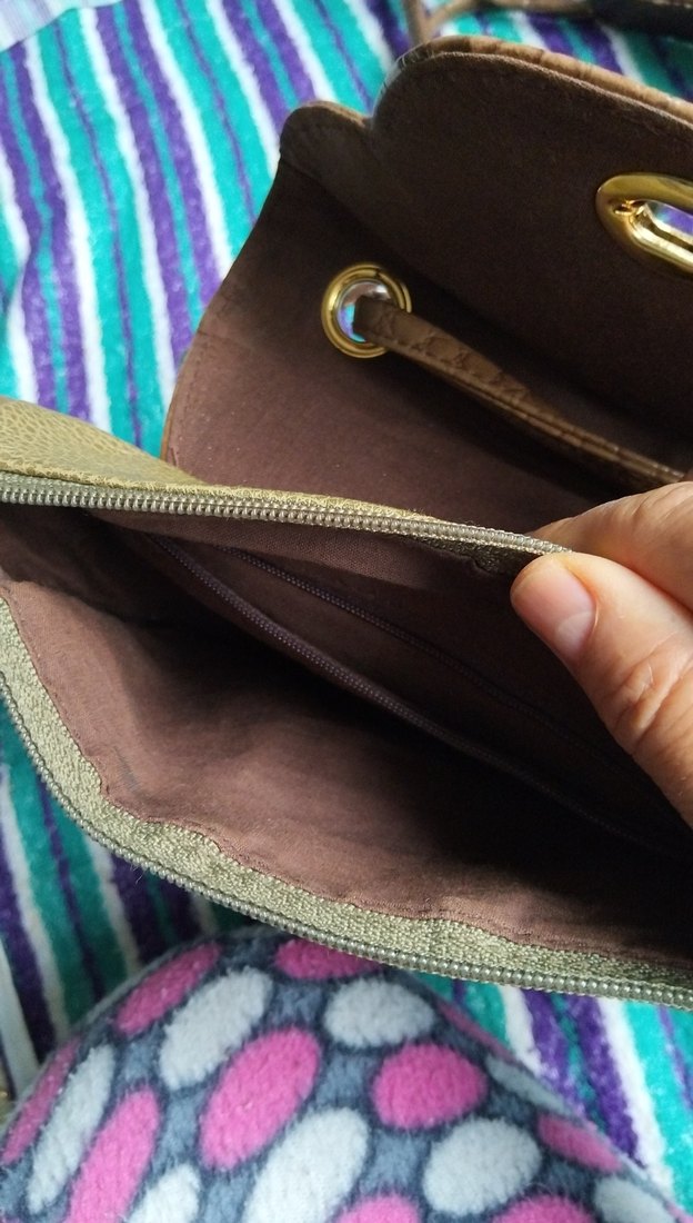 Kahverengi Yılan Derisi Desenli Kadın Deri Çanta - Görsel 5