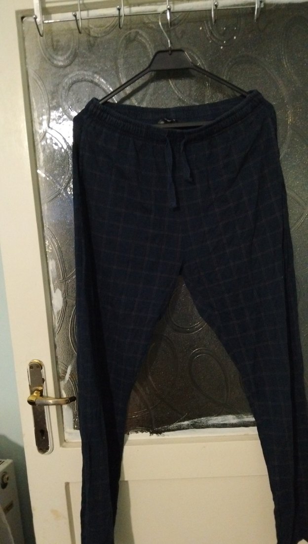 Düğmeli Lacivert erkek Rahat pijama. SS - Görsel 2