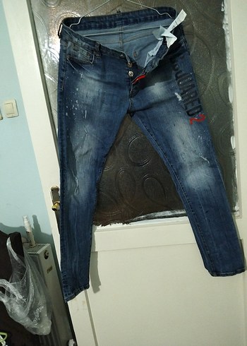 Koyu Mavi Erkek Sokak Stili Slim Jean  SS - Görsel 3