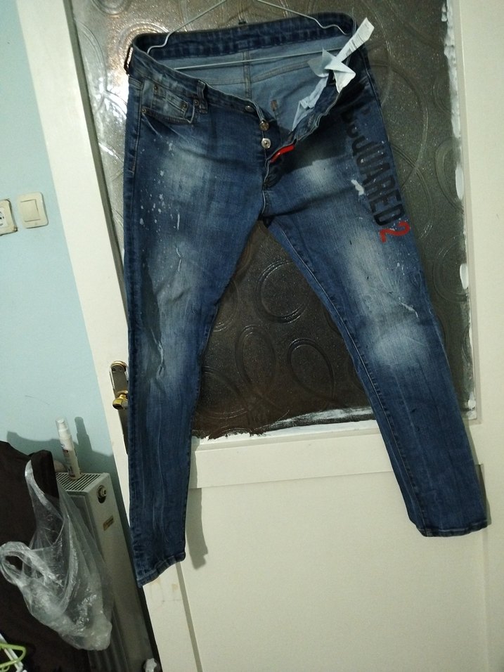 Koyu Mavi Erkek Sokak Stili Slim Jean  SS - Görsel 3