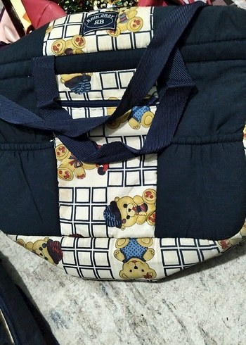 Lacivert Baskılı Bebek Çantası - Görsel 2