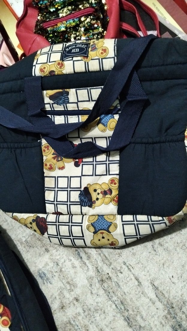 Lacivert Baskılı Bebek Çantası - Görsel 2