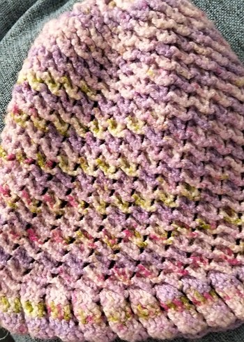 Bohem Çok Renkli Örgü Kadın Bere(Nil) - Görsel 2