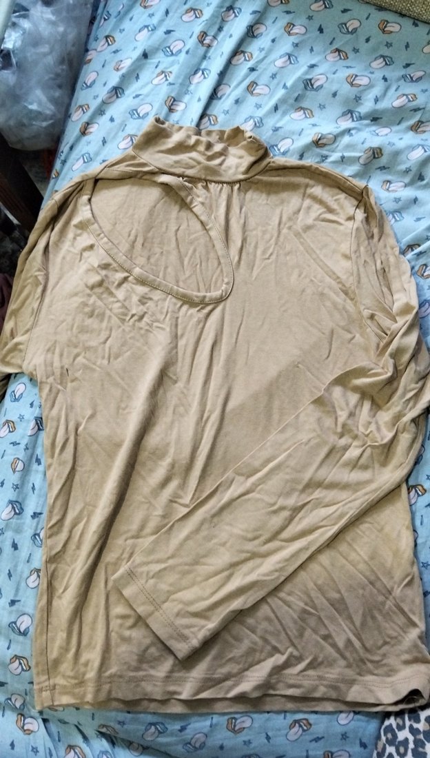 Bej Uzun Kollu body 
Tişört.( bord) - Görsel 2