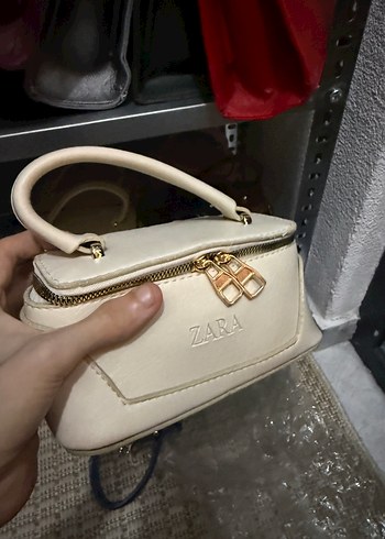 Zara Ekru Mini Canta