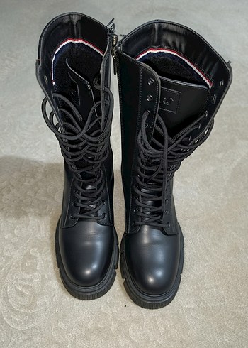 U.S Polo Assn. Siyah Bagcikli Yuksek Bot