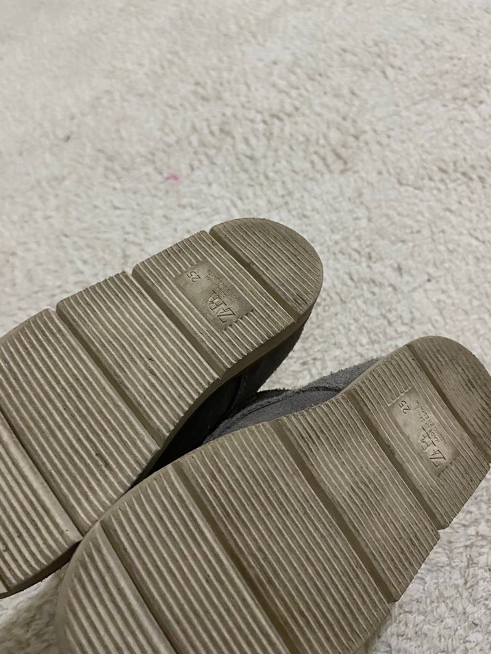 Gri Süet Erkek çocuk Ayakkabısı - Görsel 4