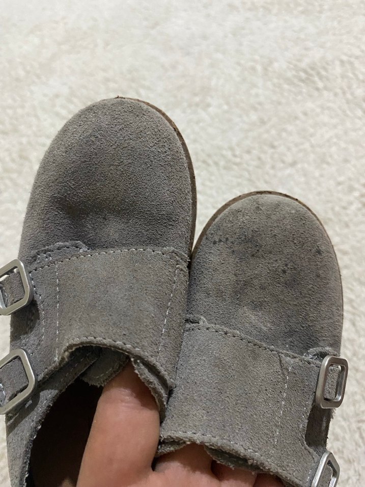 Gri Süet Erkek çocuk Ayakkabısı - Görsel 3