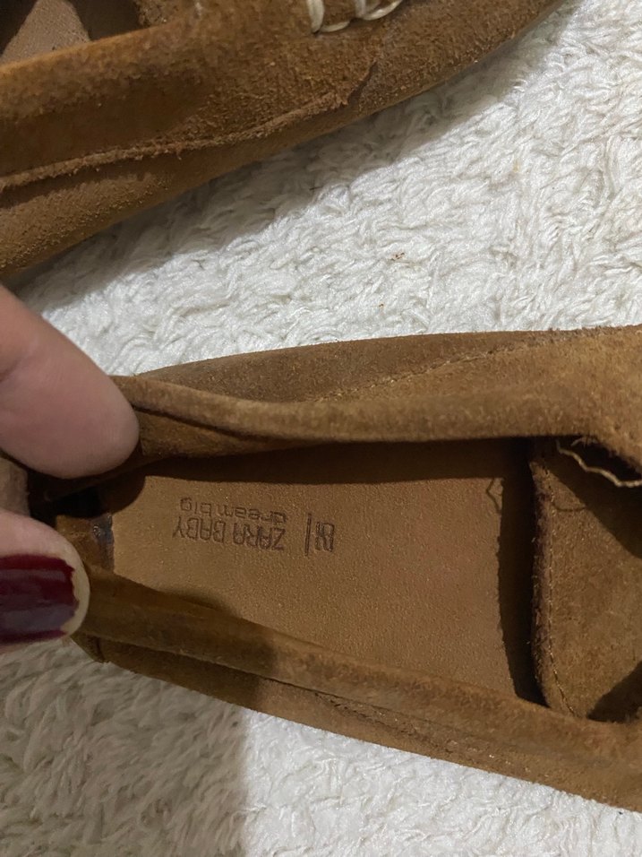 Çocuk Kahverengi Süet Tokalı Loafer - Görsel 2