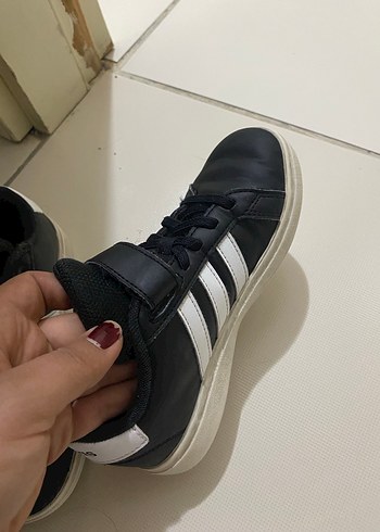31 Beden siyah Renk Erkek Çocuk Siyah Spor Ayakkabı