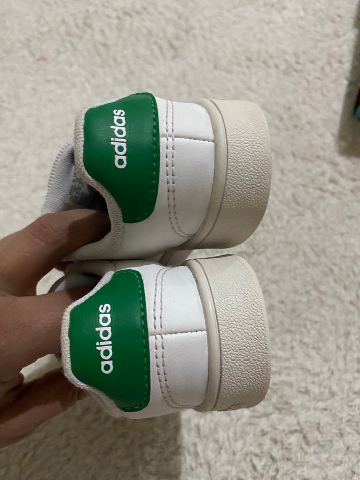 Beyaz Erkek Çocuk Spor Ayakkabı Velcro - Görsel 2