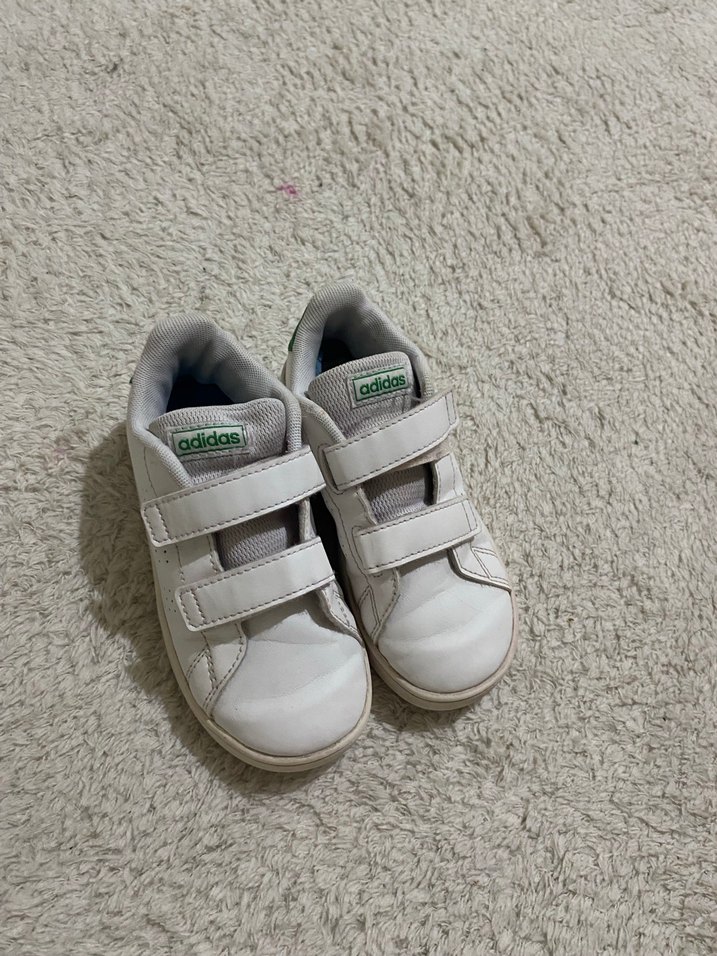 Beyaz Erkek Çocuk Spor Ayakkabı Velcro - Görsel 4