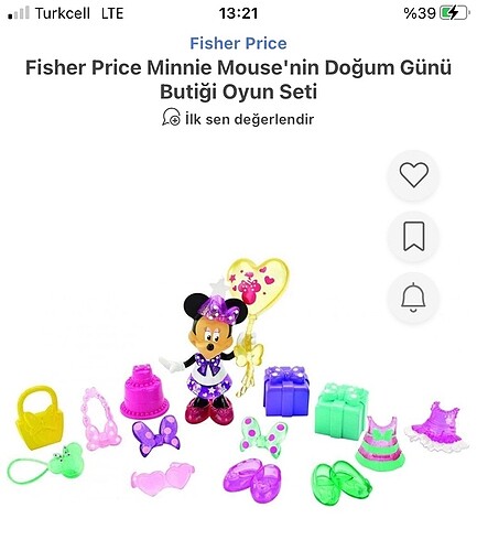 Kız cocuk oyuncak mınnıe mouse