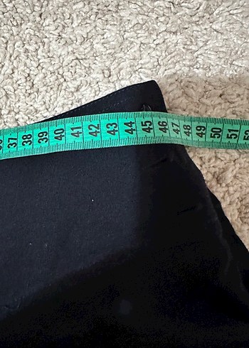 44 Beden siyah Renk Siyah Kat Kat Fırfırlı Midi Etek