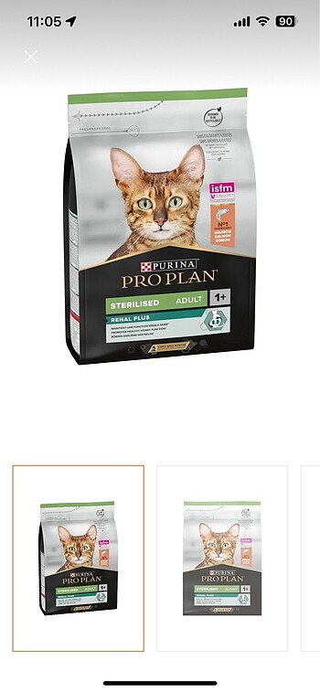 Proplan somonlu kısır kedi maması 10 kg