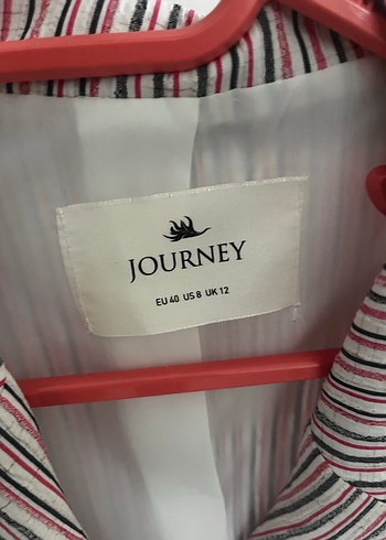 40 Beden Journey Kadın Pembe Mini Kruvaze Ceket