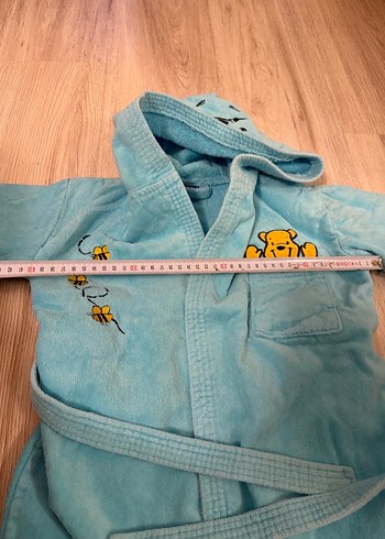 Kapüşonlu Mavi Erkek Çocuk Bornozu - Görsel 2