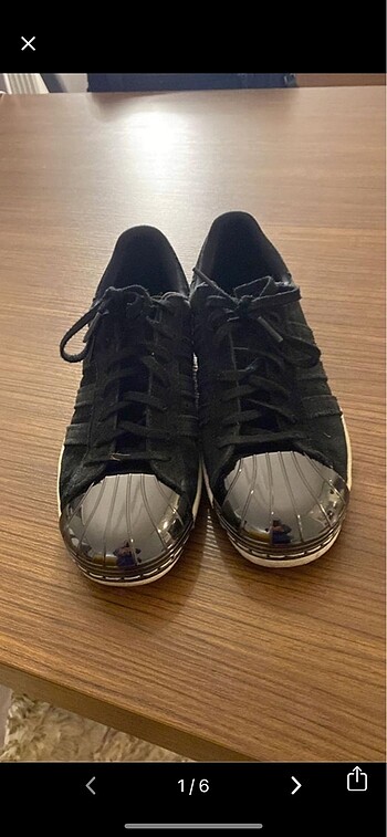 Adidas metallic spor ayakkabı