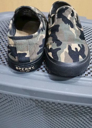 Sperry Erkek Haki Bağcıksız Keten Ayakkabı - Görsel 5