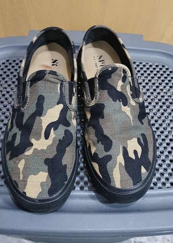 Sperry Erkek Haki Bağcıksız Keten Ayakkabı - Görsel 3