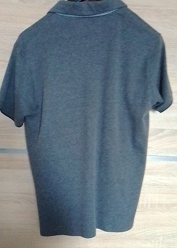 Gri Regular Fit Kısa Kollu Polo Tişört - Görsel 5