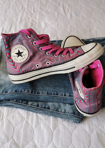 Converse Kadın Pembe Batik Desenli Spor Ayakkabı