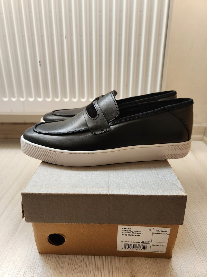 fabrika premium gunluk deri erkek ayakkabi - Görsel 3